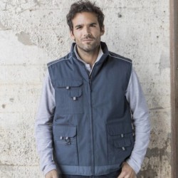 Bodywarmer de travail coupe-vent et imperméable, 280 g/m²