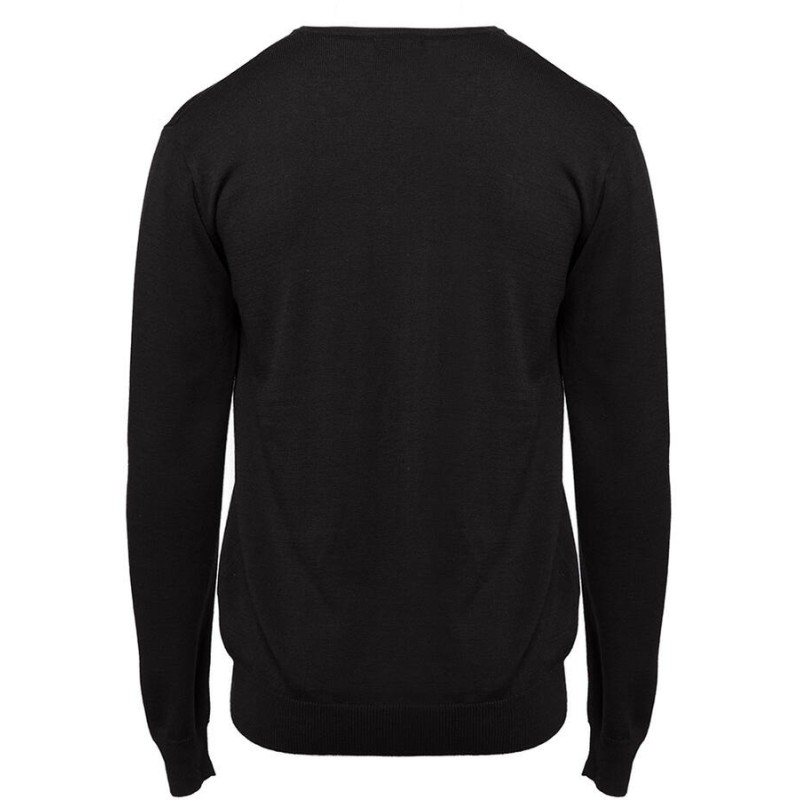 Pull col V homme en coton et acrylique, 270 g/m²