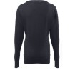 Pull col V femme en coton et acrylique, 270 g/m²