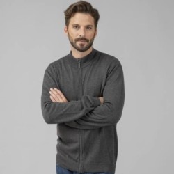Pull grand zip manches droites, 270 g/m²