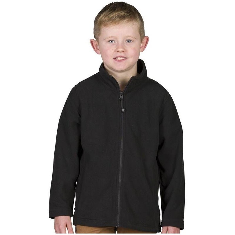 Veste micropolaire enfant antipilling avec 2 poches latérales