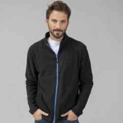 Veste micropolaire homme grand zip et poches latérales, 200 g/m²