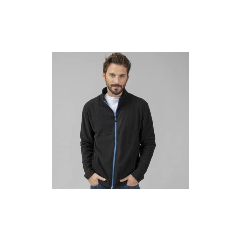 Veste micropolaire homme grand zip et poches latérales, 200 g/m²