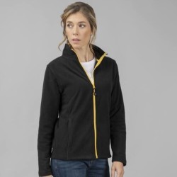 Veste micropolaire femme grand zip et poches latérales, 200 g/m²