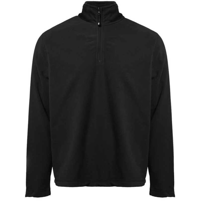 Sweat en micro polaire unisexe col zippé, 200 g/m²