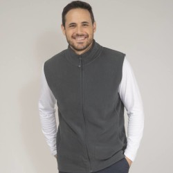 Gilet micropolaire homme sans manches, 200 g/m²