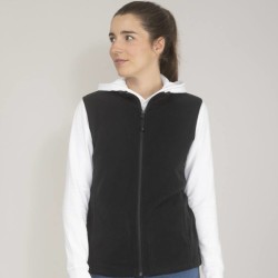 Gilet micropolaire femme sans manches, 200 g/m²