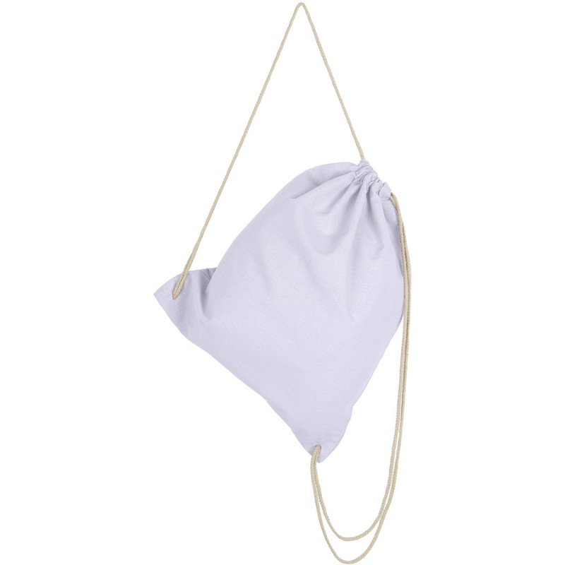 Sac à dos coton avec bretelles en cordon, 140 g/m²