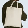 Tote bag, sac shopping en coton bio, anses longues, 140 g/m²