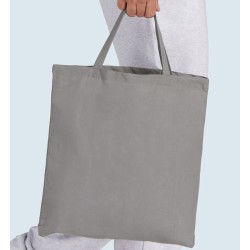 Tote bag, sac shopping coton, anses courtes, 140 g/m²