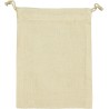 Sac de rangement en coton, fermeture par double cordelette, 140 g/m²