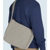 Sac messenger à bandoulière en coton canvas teinté, 340 g/m²