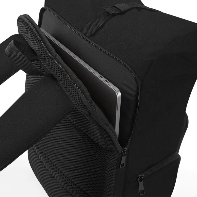 Sac à dos de travail Q-Tech avec port de charge USB, fermeture à rabat