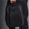 Sac à dos noir de travail, multi-poches et compartiments, 23 litres