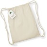 Sac de gym en coton bio avec cordon, gymsac, 340 g/m²