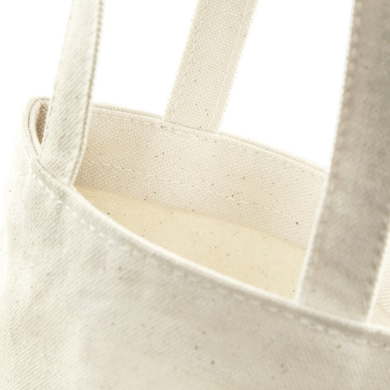 Sac à bouteille en coton canvas commerce équitable, 407 g/m²