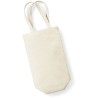 Sac à bouteille en coton canvas commerce équitable, 407 g/m²