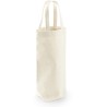 Sac à bouteille en coton canvas commerce équitable, 407 g/m²