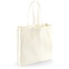 Grand sac shopping en coton canvas commerce équitable, 407 g/m²