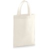 Mini tote bag, mini sac shopping coton vierge, 140 g/m²