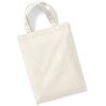 Mini tote bag, mini sac shopping coton vierge, 140 g/m²