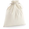 Sac de rangement en coton bio, fermeture des 2 côtés, 115 g/m²