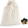 Sac de rangement en coton bio, fermeture des 2 côtés, 115 g/m²