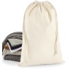 Petit sac de rangement en coton, fermeture à double cordon, 200 g/m²