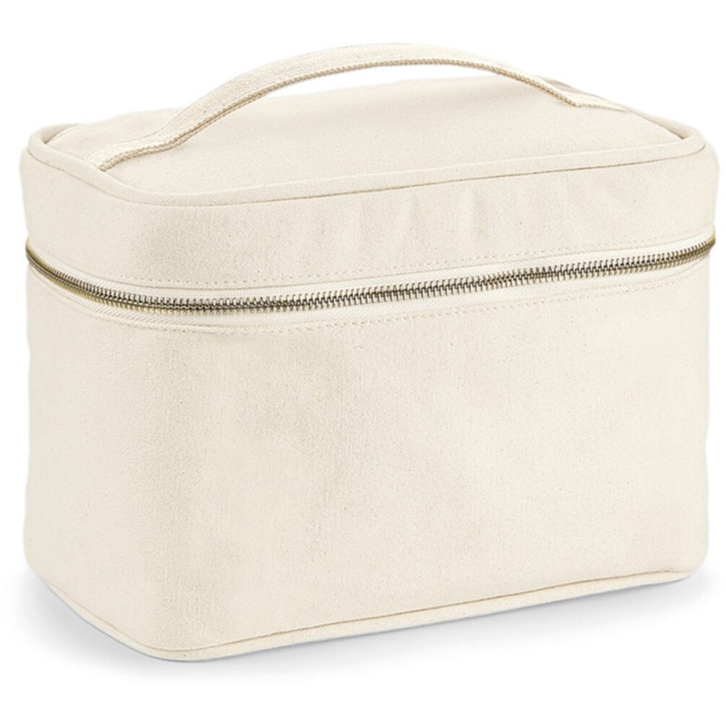 Trousse de toilette en coton brossé à personnaliser, 407 g/m²