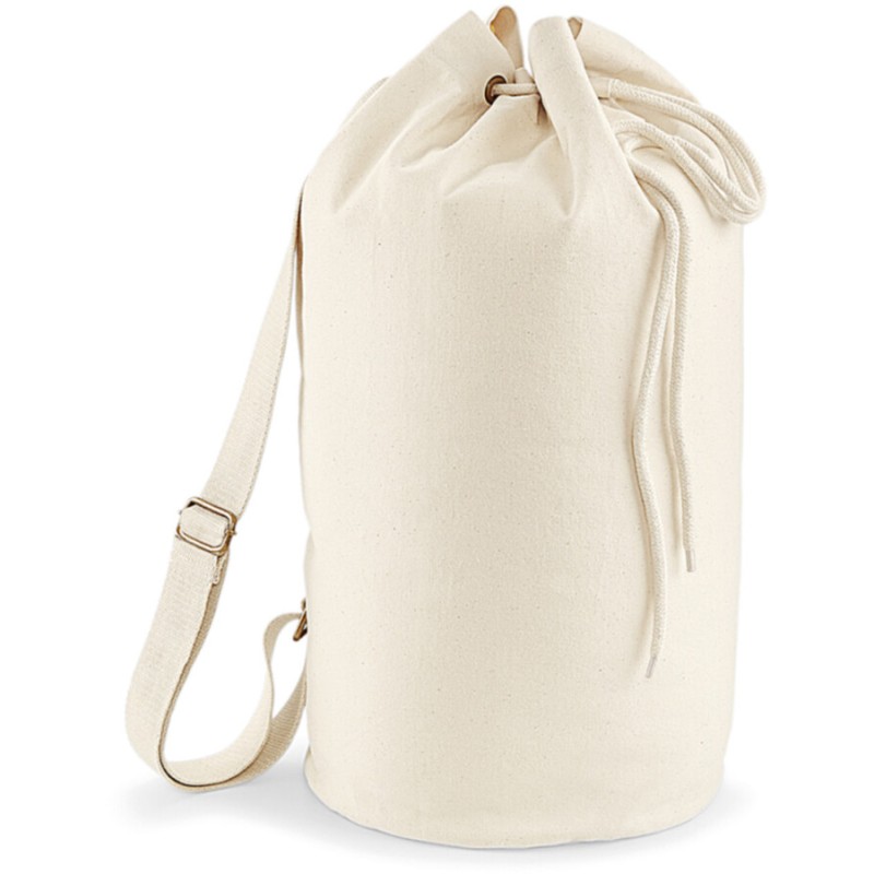 Sac marin en coton bio de qualité, bandoulière ajustable, 340 g/m²