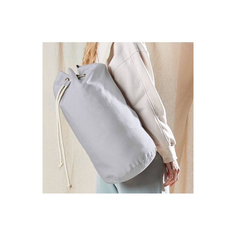 Sac marin en coton bio de qualité, bandoulière ajustable, 340 g/m²