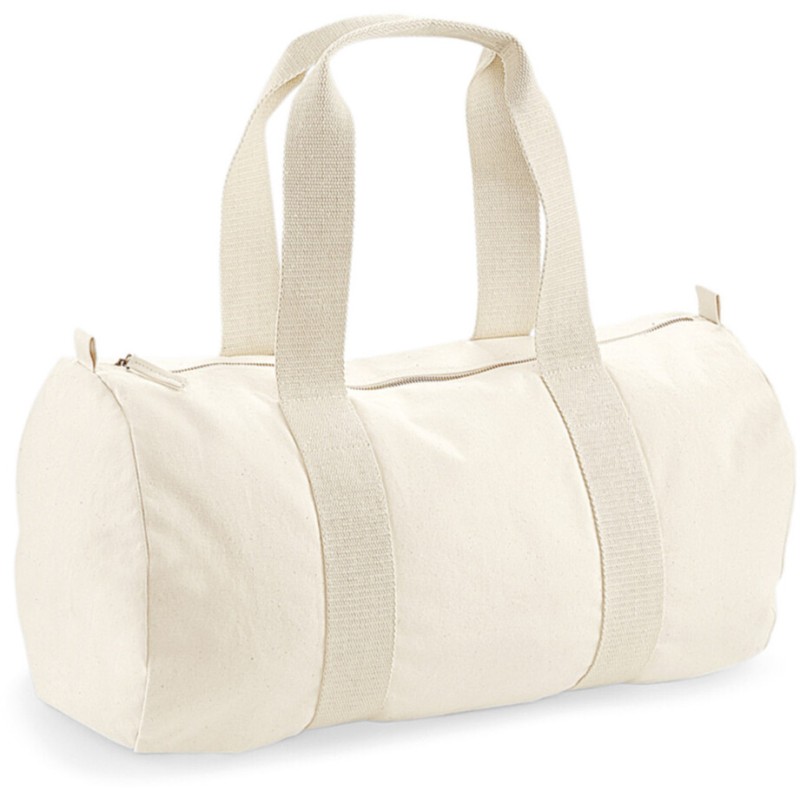 Sac polochon en coton bio de qualité, 340 g/m²