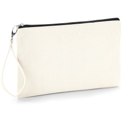Pochette avec dragonne détachable en coton canvas brossé, 407 g/m²