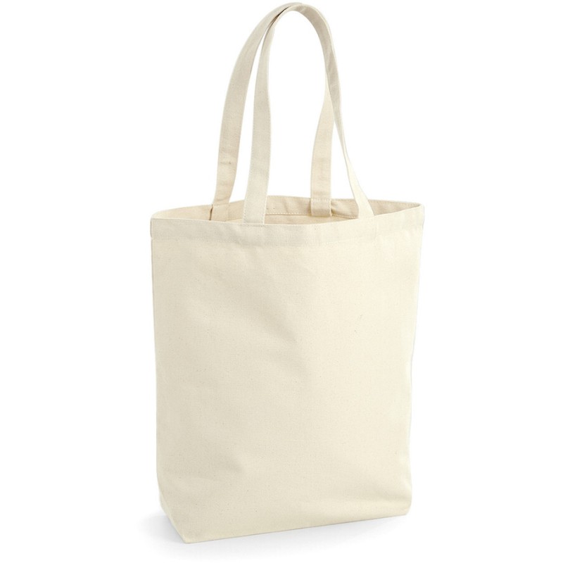 Sac shopping en coton canvas commerce équitable, 407 g/m²