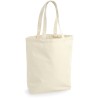 Sac shopping en coton canvas commerce équitable, 407 g/m²