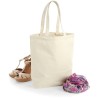 Sac shopping en coton canvas commerce équitable, 407 g/m²