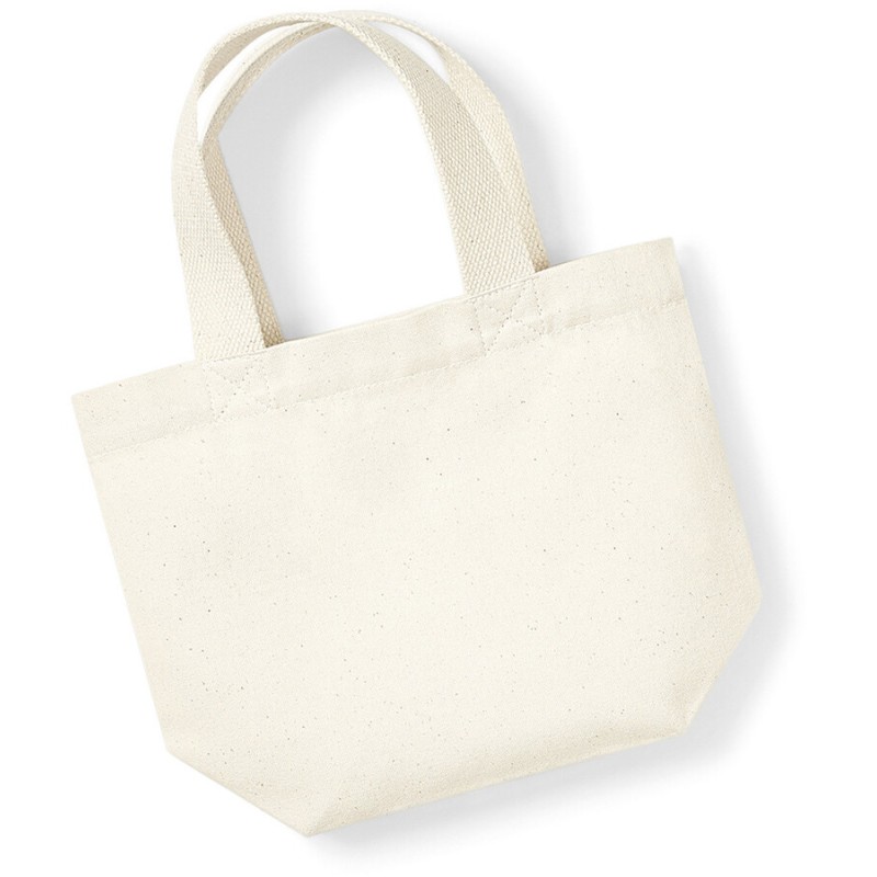 Petit cabas en coton canvas biologique, 340 g/m²