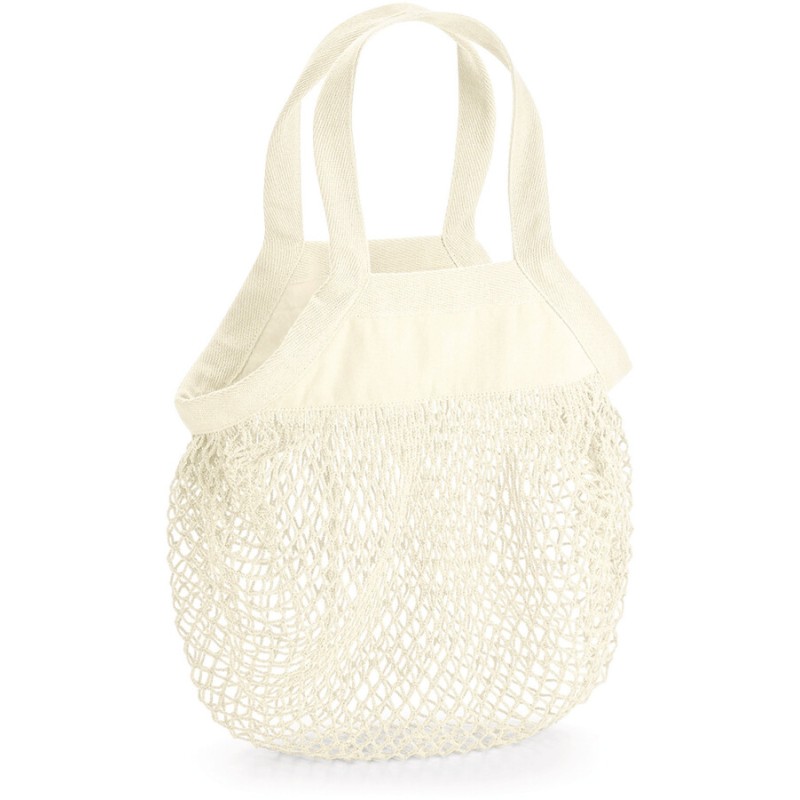 Petit sac filet, sac à provision en coton biologique, 7 litres