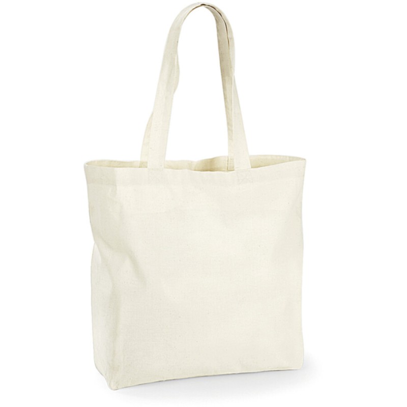 Sac shopping en coton grand volume, 140 g/m²