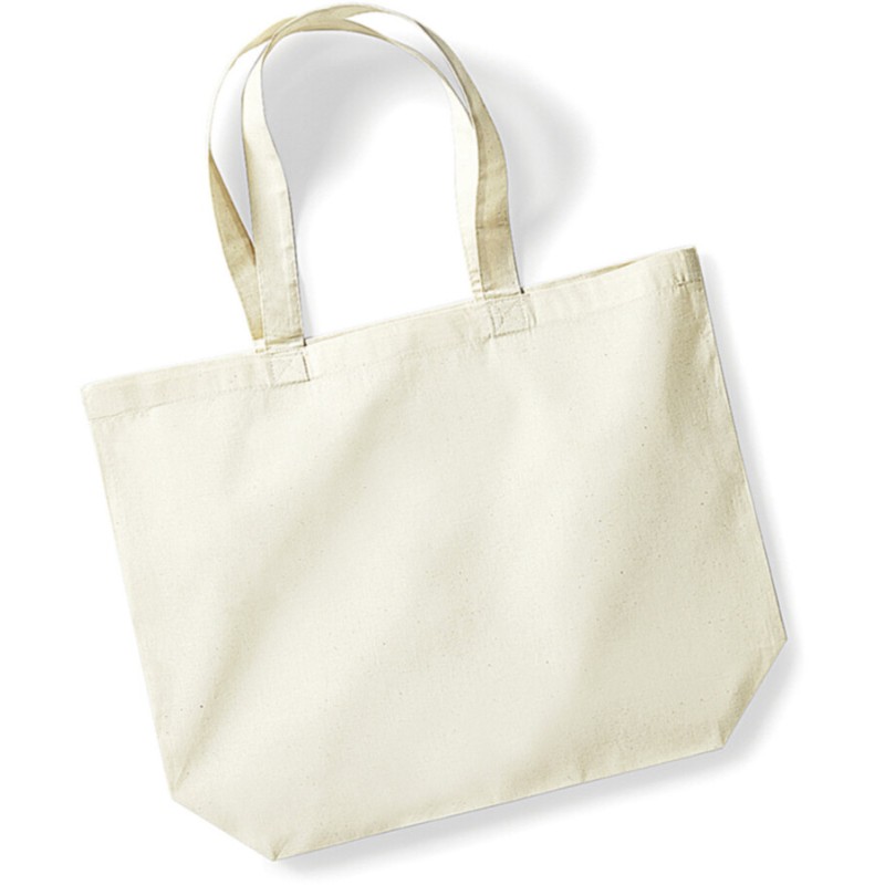 Sac shopping en coton grand volume, 140 g/m²