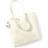 Sac shopping en coton bio avec soufflet, 170 g/m²