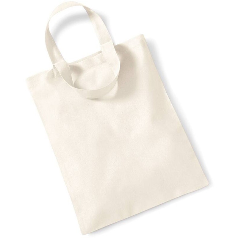 Petit tote bag coton, petit sac coton vierge, 140 g/m²