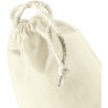 Petit sac de rangement en coton, fermeture par cordelette, 140 g/m²