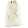 Petit sac de rangement en coton, fermeture par cordelette, 140 g/m²