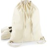 Sac de gym en coton avec cordon, gymsac, 140 g/m²