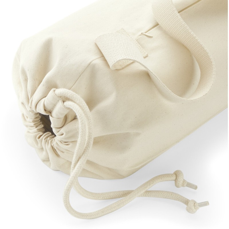 Sac de rangement pour tapis de yoga en coton bio, 340 g/m²