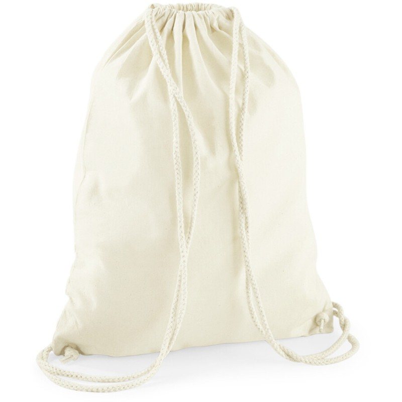 Sac gym en coton recyclé, cordons de serrage recyclé, 170 g/m²