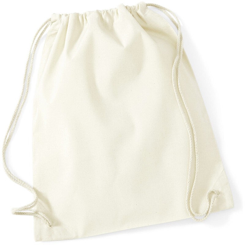 Sac gym en coton recyclé, cordons de serrage recyclé, 170 g/m²