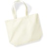 Maxi sac shopping en coton recyclé certifié, anses longues, 170 g/m²