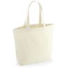 Grand sac shopping en polycoton recyclé avec soufflet, 270 g/m²